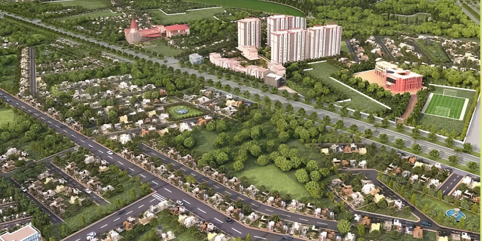 DLF Gardencity Enclave luxury interior and exterior perspective 4 in Sector 93 Gurugram