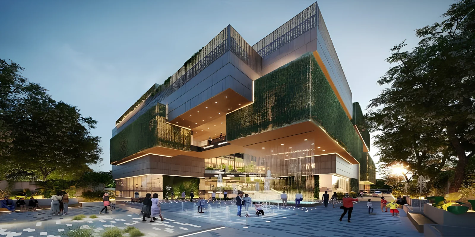 Elan Paradise luxury interior and exterior perspective 1 in Sector 50 Gurugram