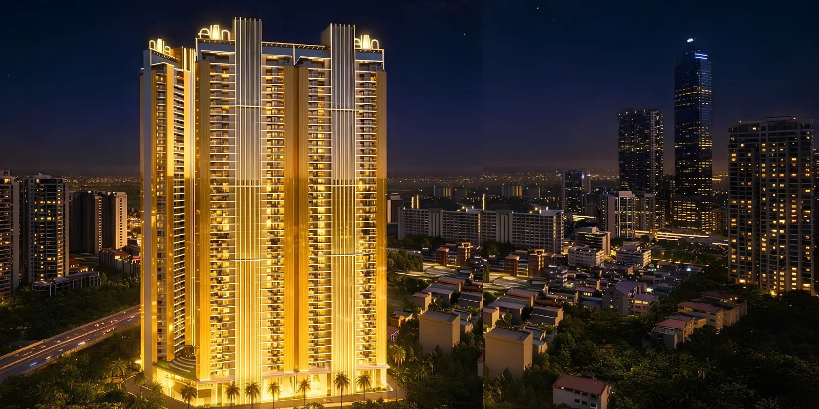 Elan The Statement luxury interior and exterior perspective 1 in Sector 49 Gurugram