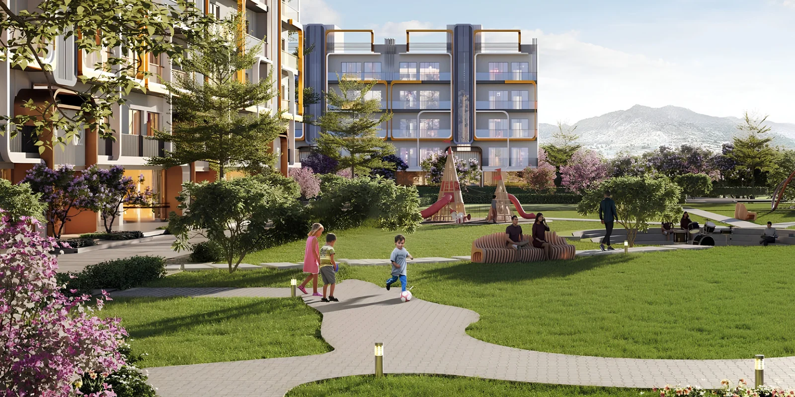 M3M Antalya Hills phase 1 luxury interior and exterior perspective 3 in Sector 79 Gurugram