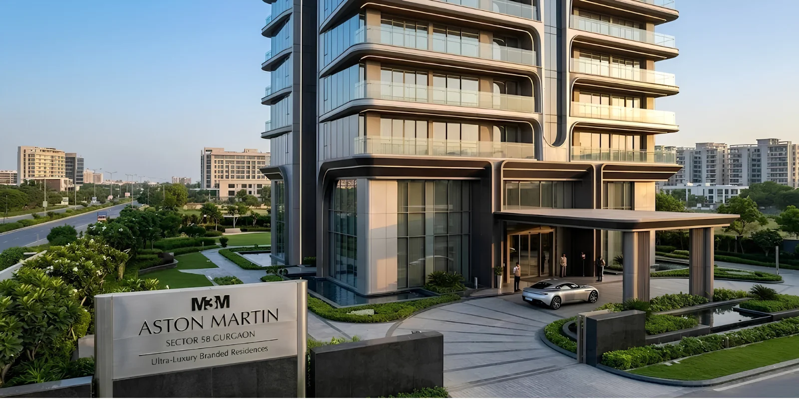 M3M Aston Martin luxury interior and exterior perspective 3 in Sector 58 Gurugram
