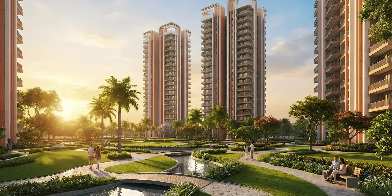 M3M Forestia West luxury interior and exterior perspective 1 in Imt Manesar,m-9 Gurugram