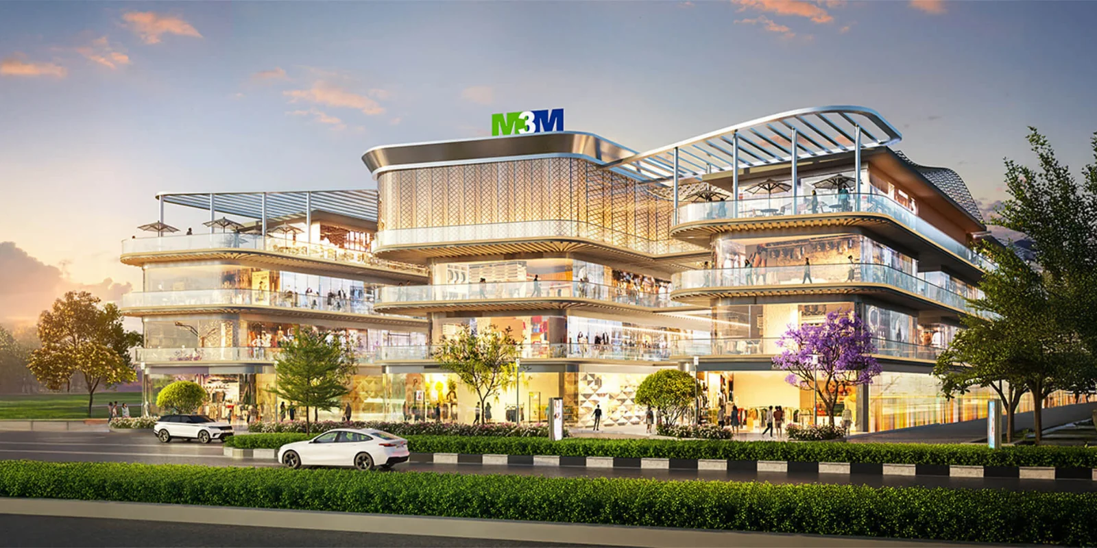 M3M Route 65 luxury interior and exterior perspective 1 in Sector 65 Gurugram
