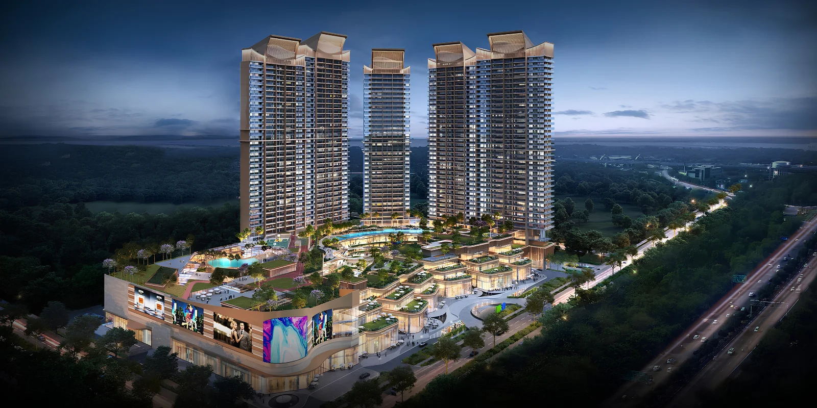 M3M The Cullinan luxury interior and exterior perspective 1 in Sector 94 Noida