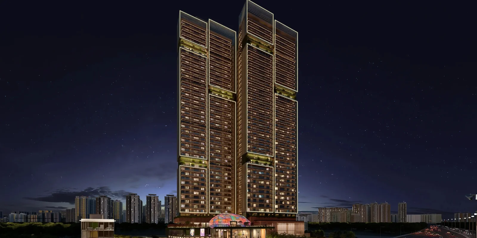 Signature Twin Tower DXP luxury interior and exterior perspective 1 in Sector 84 Gurugram