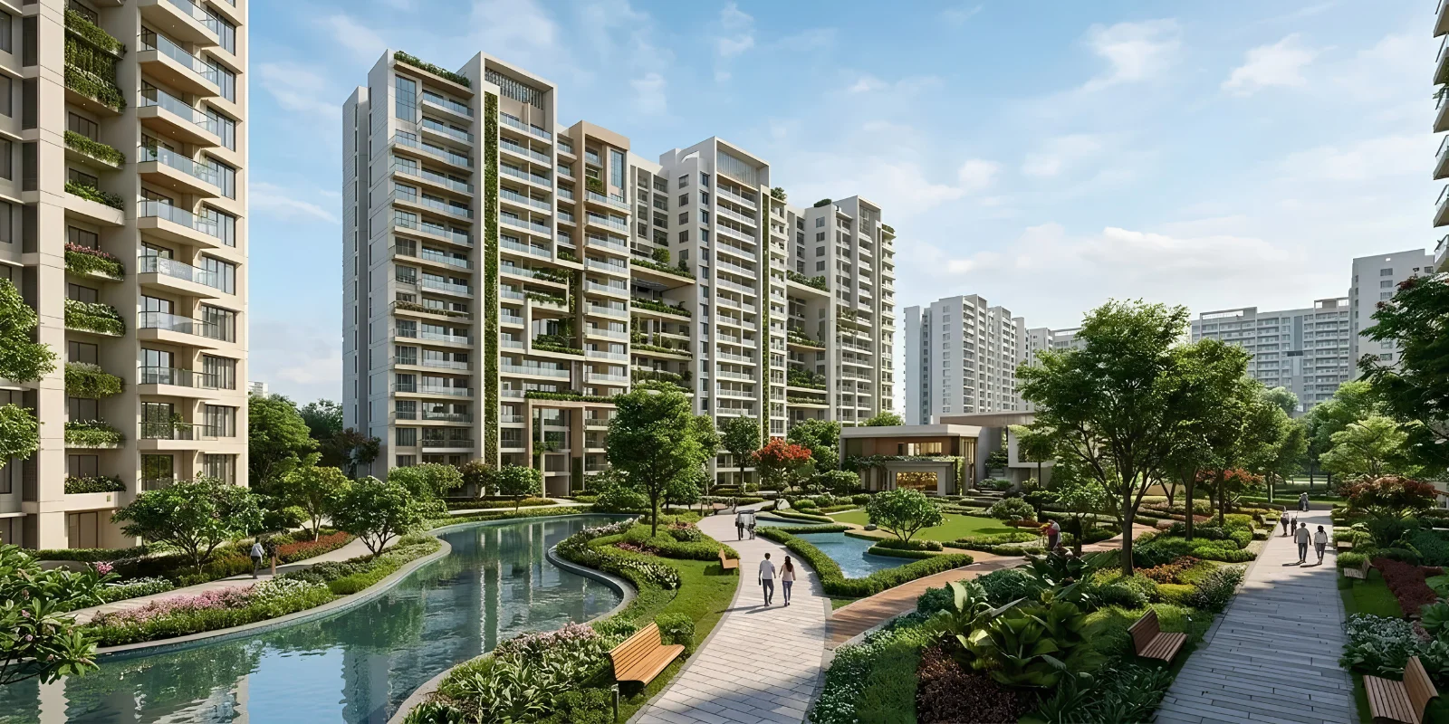 SmartWorld Wellness Residences luxury interior and exterior perspective 1 in Sector 67A Gurugram